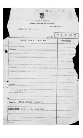 Dissídio Coletivo Nº 26/85.3