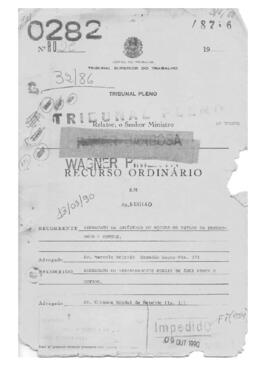 Dissídio Coletivo N° 32/86.5