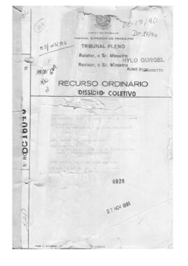 Dissídio Coletivo N° 17/90