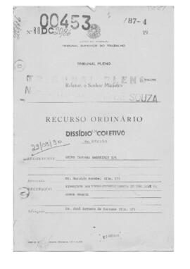 Dissídio Coletivo N° 20/86.1