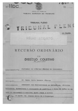 Dissídio Coletivo Nº 05/84 - Volume 2