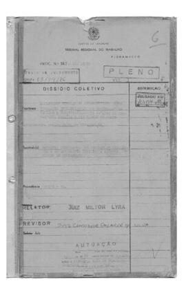 Dissídio Coletivo Nº 35/85.1