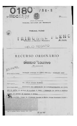 Dissídio Coletivo N° 03/85.1