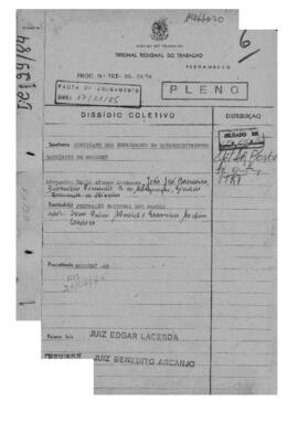 Dissídio Coletivo N° 29/84
