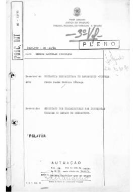 Dissídio coletivo N°55/91 - Volume 3