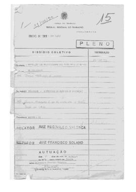 Dissídio Coletivo N° 82/89