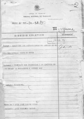 Dissídio Coletivo N° 12/90.3