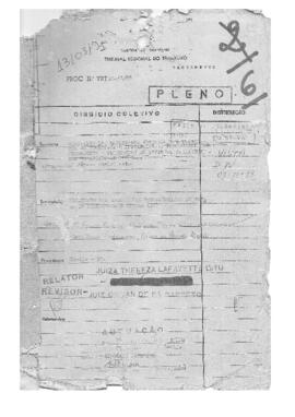 Dissídio Coletivo N° 31/88