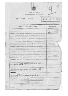 Dissídio Coletivo N° 15/87.2