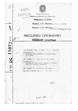 Dissídio Coletivo N° 58/90