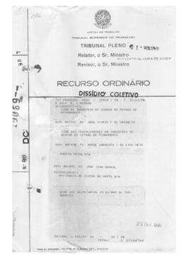 Dissídio Coletivo N° 22/90.1