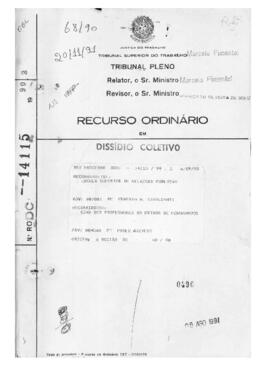 Dissídio Coletivo Nº 68/90