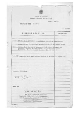 Dissídio Coletivo N° 28/87.3