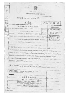 Dissídio Coletivo N° 44/88.1