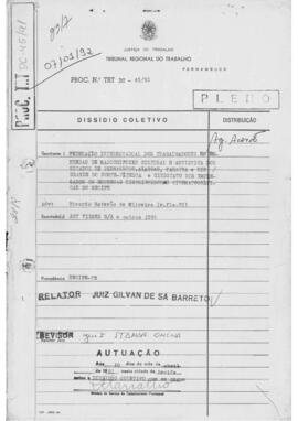 Dissídio Coletivo Nº 45/91
