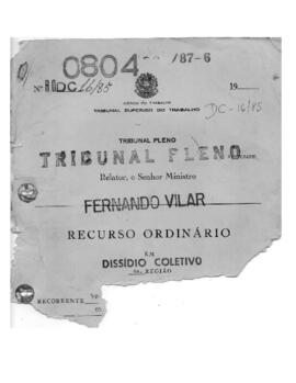Dissídio Coletivo Nº 16/85.4