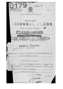 Dissídio Coletivo N° 20/85