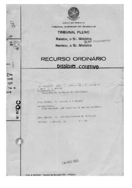 Dissídio Coletivo N° 09/90.1
