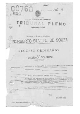 Dissídio Coletivo N° 17/86