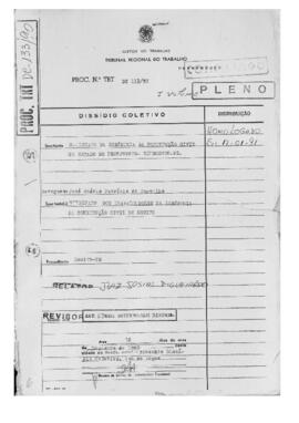 Dissídio Coletivo Nº 133/90.1