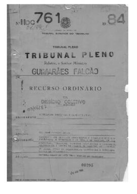 Dissídio Coletivo N° 06/84