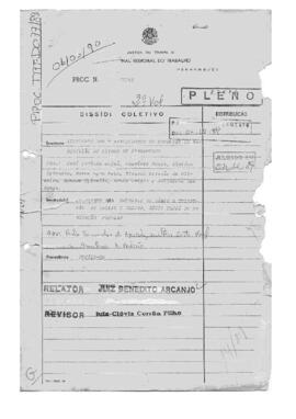 Dissídio Coletivo N° 76/89.2