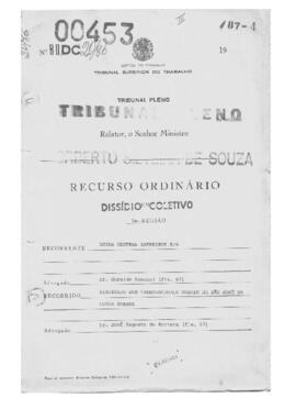 Dissídio Coletivo N° 20/86.3