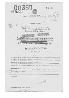 Dissídio Coletivo N° 27/87.2